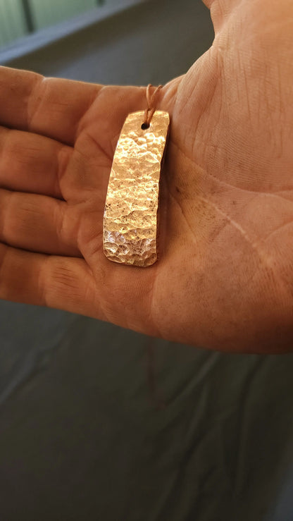 Handmade copper pendant necklace